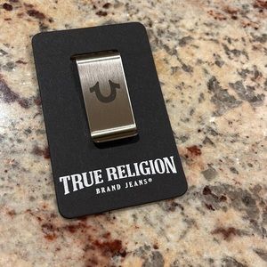 True Religion Horseshoe Money Clip SILVER/BLACK